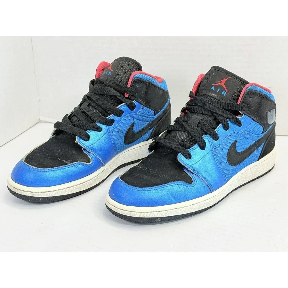 Nike‎ Air Jordan 1 Phat Neptune Blue Black Siren Red GS 7Y 364781-408